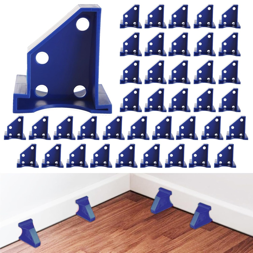 40 Pcs Flooring Spacers, 1/2 inch & 1/4 inch Laminate Floor Spacers, Flooring Installation Spacers for Vinyl Plank, LVP, Laminate Wood, Engineered Hardwood, Bamboo, Tile Flooring