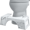 Squatty Potty Carrara Marble Toilet Stool, Gray, 7 Inch Height