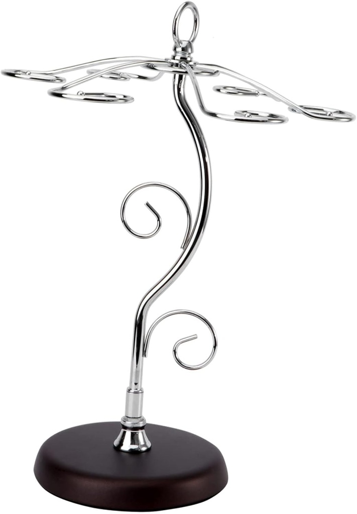 IMIKEYA Upside Down Wine Glass Rack European Style Goblet Holder Silver Metal Stemware Storage for Home Bar Kitchen and Dining Room