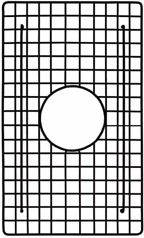 Native Trails 17.25"x10.25" Small Bowl Sink Bottom Grid Matte Black Matte