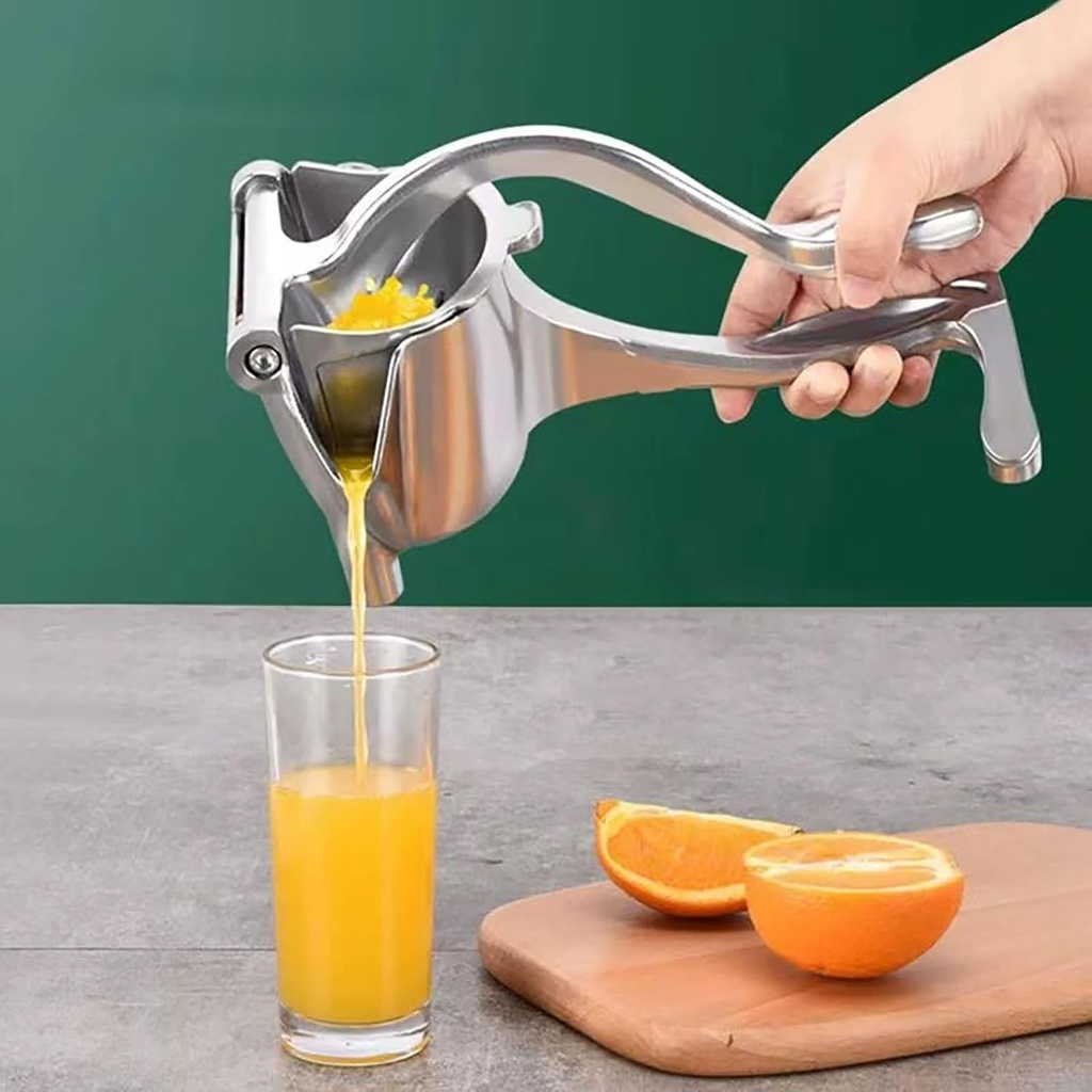 Manual Juicer Lemon Squeezer, Citrus Lime Orange Fruit Hand Juicer Squeezer, Aluminum Alloy Manual Hand Press Juicer, Fresh Fruit Juice Extractor Easy to Use and Clean, Home and Kitchen