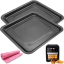 Drip Pan for Instant Vortex Plus Air Fryer, 2 PCS Upgraded Rectangular Nonstick Oil Drip Tray Pan for Instant Vortex Pro Innsky Chefman PowerXL and More Air Fryer, Dishwasher Safe