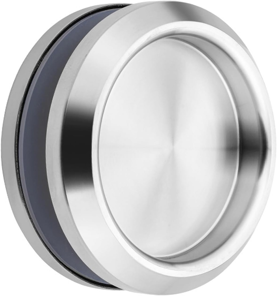 1Pack Stainless Steel Shower Glass Door Sliding Knob, Silver, Round Back-to-Back Handle, 0.47in Diameter, for Hotel Home Shower Sliding Door