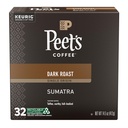 Peet's Coffee, Dark Roast Single Serve Coffee Pods - Single Origin Sumatra 32 Count (1 Box of 32 Pods)