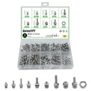 584 Pcs Metric Screw Assortments,M2 M2.5 M3 M4 M5 Assorted Nuts and Bolts Assortment Kit,Stainless Steel Metric Machine Screw Assortment Kit,Round Screws Set for Repair Electronic Fasteners Hardware