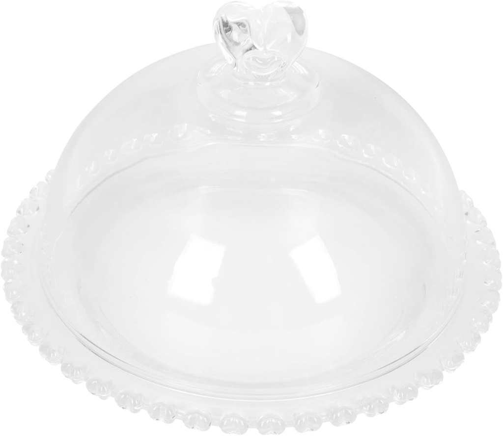 Unomor Elegant Cake Cover Cake Carrier Lid Handle Decorative Holder for Storage