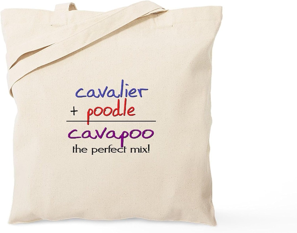 CafePress Cavapoo PERFECT MIX Tote Bag Natural Canvas Tote Bag, Reusable Shopping Bag