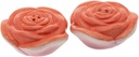 Boston International Salt and Pepper Shakers Everyday Ceramic Serveware, Set of 2, Flower Party