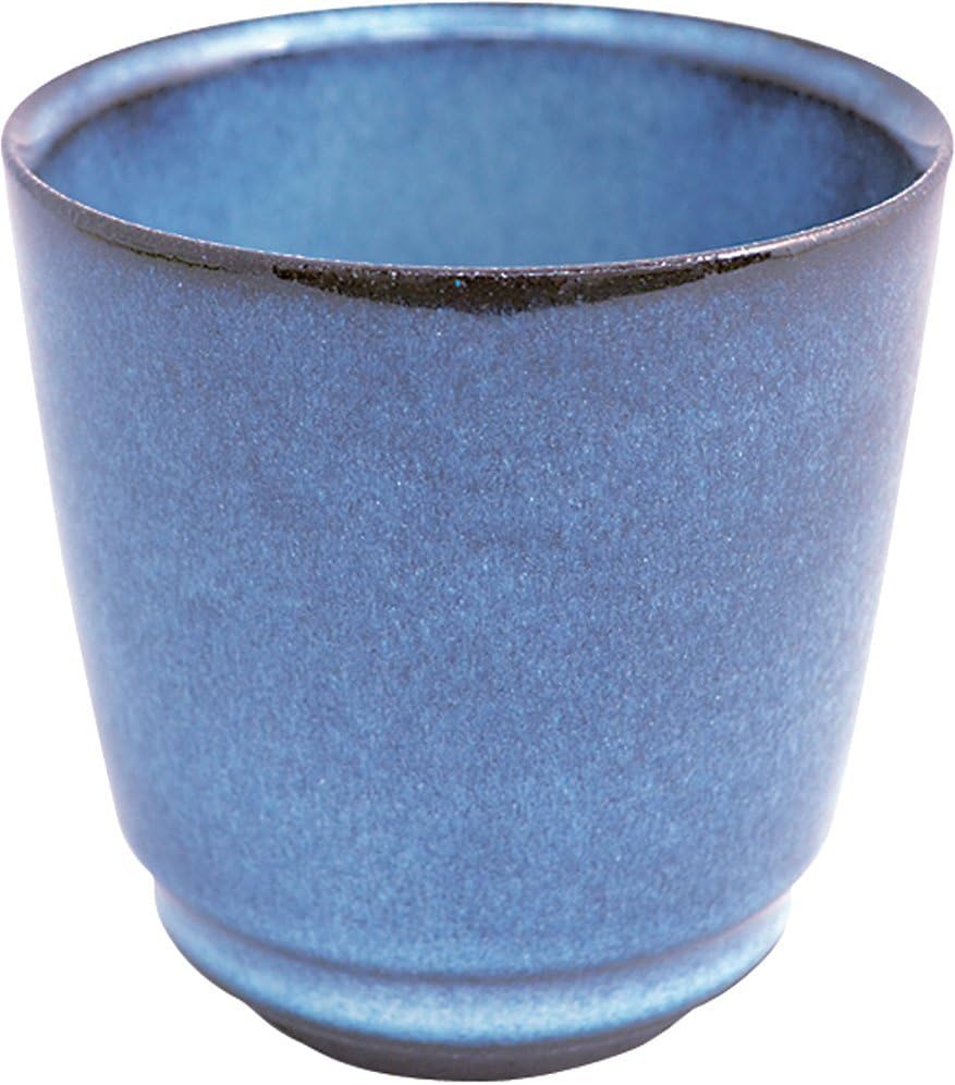 Ijinsha 85251-8 Rock Glass, Blue Glaze, 11.8 fl oz (350 ml), Sugar Land Colored Glaze, Rock Cup
