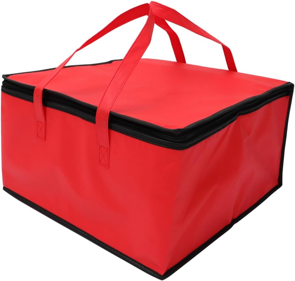 Luxshiny Insulated Aluminum Food Bag Heat Preservation Packing for Seafood Cakes and Pizzas Reusable Thermal Food Carrier for Meal Prep and Takeout