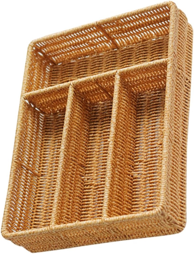 Versatile Cutlery Organizer Dividers Elegant Key and Remote Storage Box for Stylish and Functional Desktop Organizer for Kitchen Utensils and Office Supplies Light