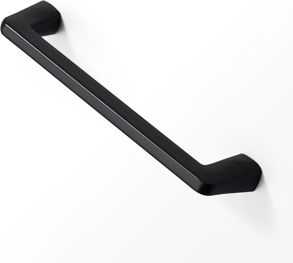 10 Pack 5 Inch Handles Matt Black Cabinet Pulls Drawer Pulls Furniture Hardware for Bedroom,Bathroom Cupboard Door,Bedroom Dresser Drawer