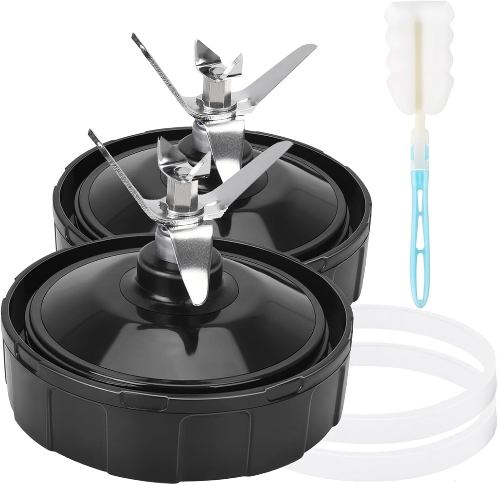 7 Fins Blender Blade 2 PACK Compatible with Countertop Ninja Blender Blade Replacement for Ninja Auto iQ BL682-30 BL642-30 BL450-30 BL482-30 BL687CO-30 ect.