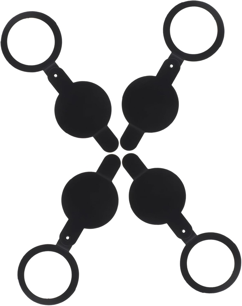 Veemoon 4Pcs Copper Peephole Cover Plate for Door Privacy Protection High Definition Viewer Shield with Fit for Home Office and Hotel Security