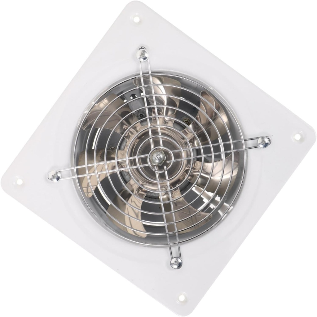 PRETYZOOM Stainless Steel Exhaust Fan Kitchen/bathroom Ventilation Fan 6 Inch Window Mount Efficient Smoke and Odor Removal
