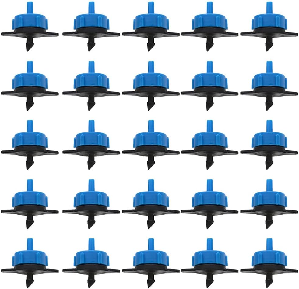 50pcs Dripper Water Drop Irrigation Parts Home Tools Sprinkler Tool Bricks for Garden Drip Emitters Plant Care Accessories Watering Tool See Gardening Supplies Miniature