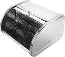 Stainless Steel Bread Box Mirror Finish Retro Kitchen Bread Storage Container Multi-functional Food Holder for Home Restaurant Countertop
