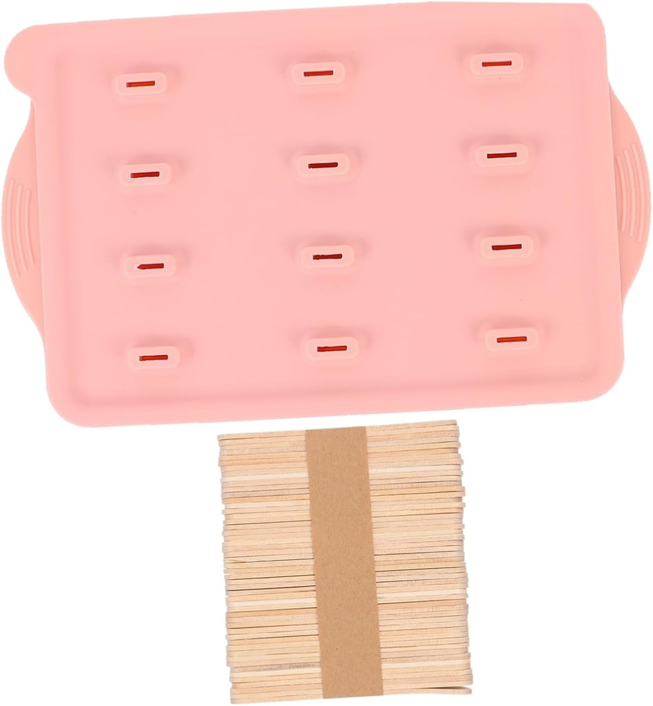 Mikinona Silicone Ice Cream Cavity Popsicle Maker with Sticks Reusable Easy to Clean for Homemade Ice Pops for Healthy Snacks