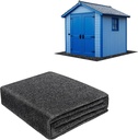 4 x 6 FT Outdoor Storage Shed Mat, 3mm Thickened Waterproof Shed Base Flooring Pad, Outdoor Carport Mat, Anti-Slip Dustproof Patio Furniture Floor Scratch Prevention