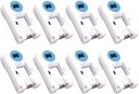 8pcs Window Balance Spring Replacement, ABS Material Window Spiral Pivot Lock Shoe Replacement White Tilt Window Parts Window Hardware for Home Office Window Accessories