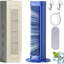 2025 New Breezemax Portable Ac, Breezemax Ac - Ultra-Quiet Compact w/Dual Dehumidify for Bedroom/Office & Energy-Efficient Heat Relief (Blue, Plug-in type)