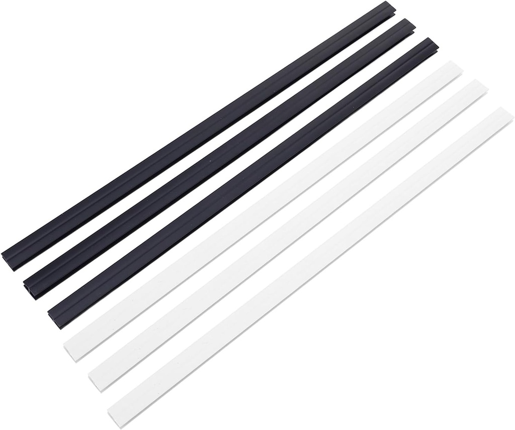 Health Gear DIY Coffee Capsule Holder Wall Mount Adhesive Adhesive Coffee Pod Holder Rack, Under Cabinets Vertically Horizontally Storage Strips PVC for Pods and Capsules (3 Black + 3 White)