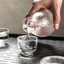 Sake Set,5 Piece Glass Crafts or Home Party and Great Gifts for Birthday New Year Christmas Traditional Hand Painted Sake Set 1027 (Size : Without Tray)