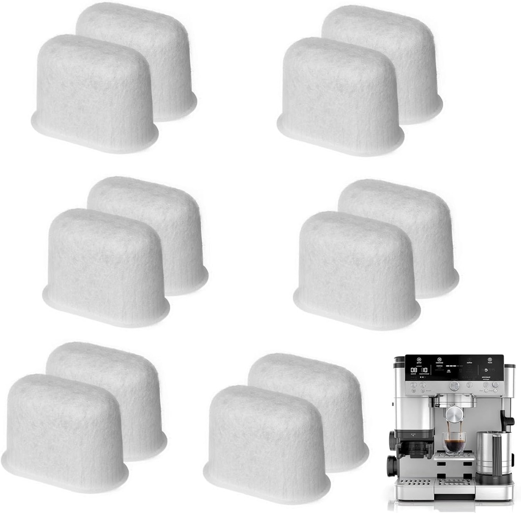 12 Pack Water Filter for Ninja Luxe Cafe Makers Accessories,Replacement Charcoal Water Filters for Ninja Luxe