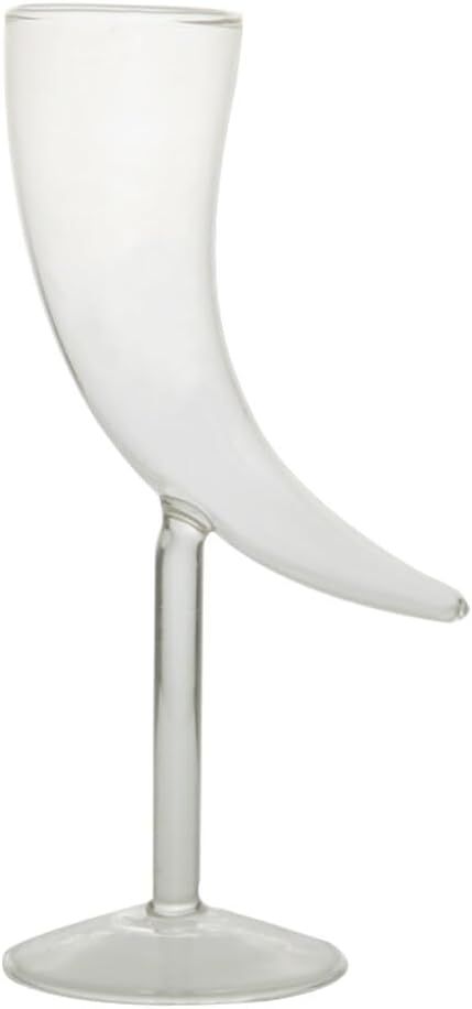 Baluue 1pc Decorative Moon Shape Smoking Glass Cocktail Glass Barware Home Bar