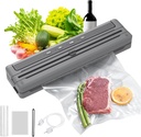 Powerful Vacuum Sealer, Seal in 10-20 Seconds, Dry, Moist, fruit (gentle) Modes,with External Vacuum System,With 300CM Bag Roll+5 Vacuum Bags, One-Touch Automatic, Built-in Cutter (Grey).