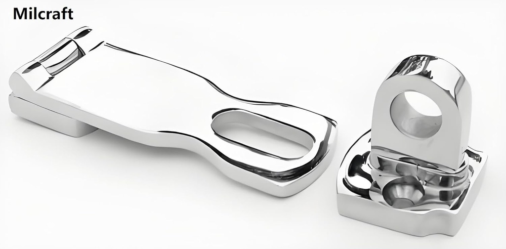 Marine Grade Stainless Steel Heavy Duty Door Hasp with Turning Padlock Eye Mount