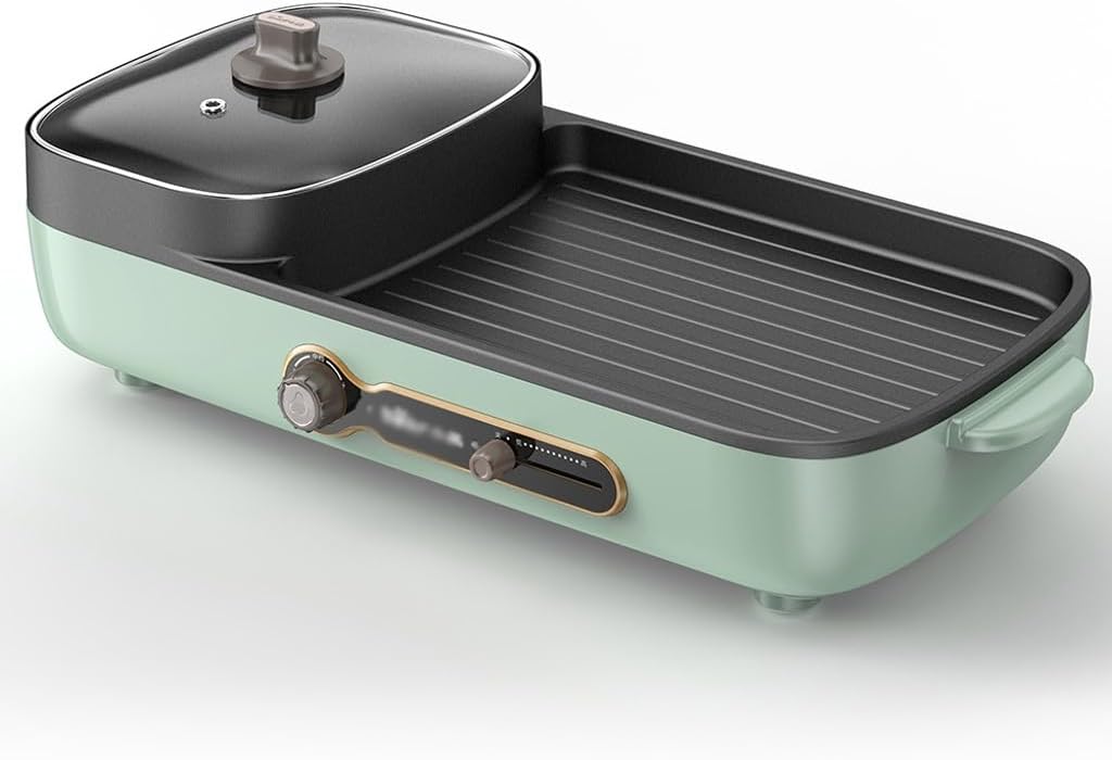 Non-stick Electric Grill Household Electric Hot Pot Multi Cooker Machine Grill Barbecue Maker Machine