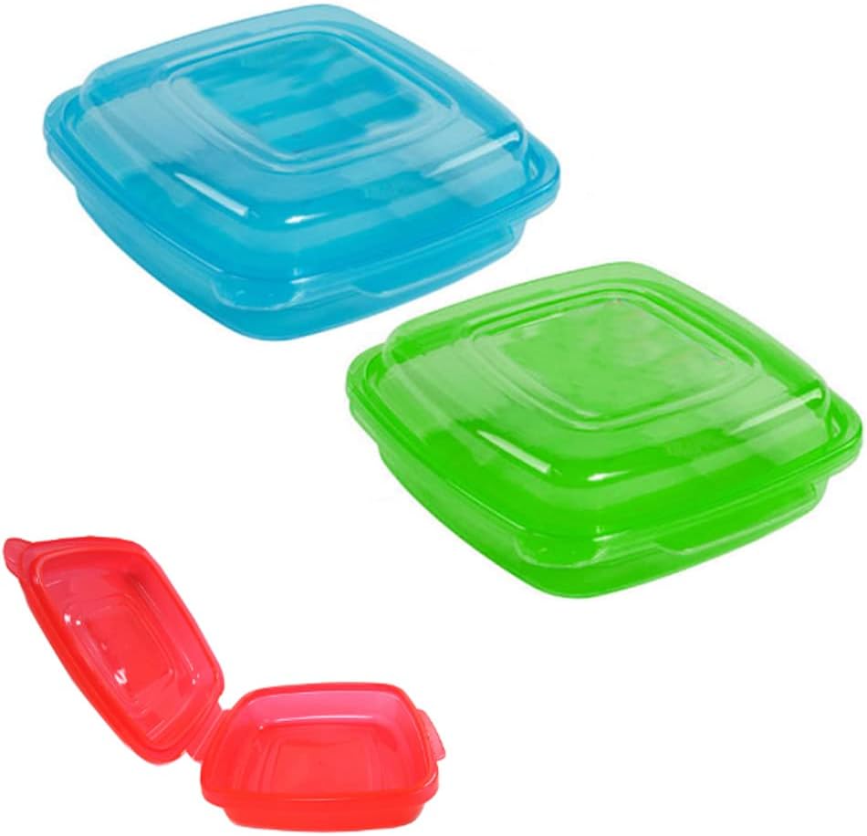 2PC Food Storage Container Meal Prep Takeout Tray Microwavable BPA Free Reusable