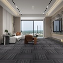 ALTRUISTIC Heavy Duty Commercial Carpet Tiles 24" x 24", 18 Pcs/72 sq ft (FlexLok tabs Included),Non-Slip Soft Square Carpet Floor Tile for Office Bedroom Living Room Kitchen Garage Gym (Black)