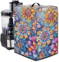 Juicer Cover Waterproof Dustproof Kitchen Small Appliance Cover Easy to Clean, Bohemia Flowers Print