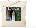 CafePress Virgin Mary Lourdes 1 Tote Bag Reusable Natural Beige Canvas Shopping Bag