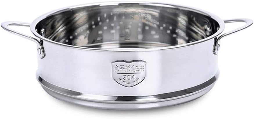 Yardwe Pasta Pots Stainless Kitchen cookware Steel Small Food Basket Steaming Rack for Rice Vegetables Meat Fish Dumplings Dim Stock Pot Set Sum Veggie Basket Pan