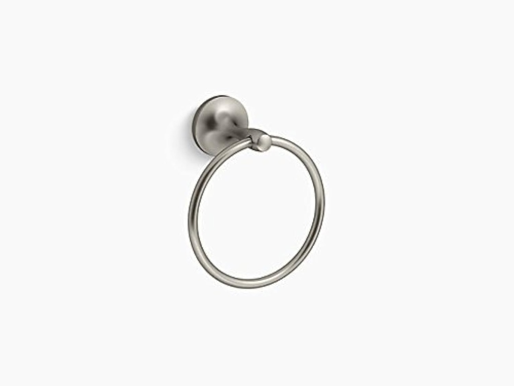 Kohler R99802-BN Willamette Towel Ring, Vibrant Brushed Nickel