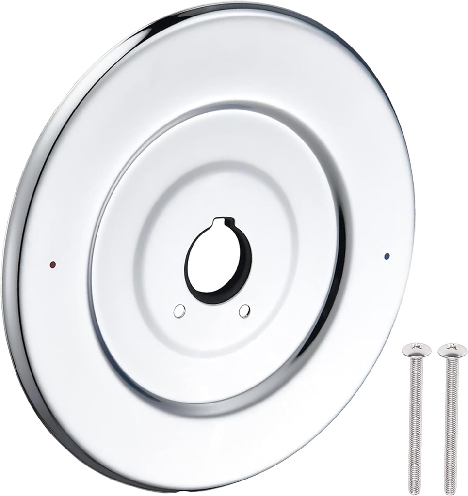 Escutcheon Replacement for Moen 16090 Chateau Collection, Replacement Escutcheon Pate for One-Handle Tub and Shower Faucets, Chrome