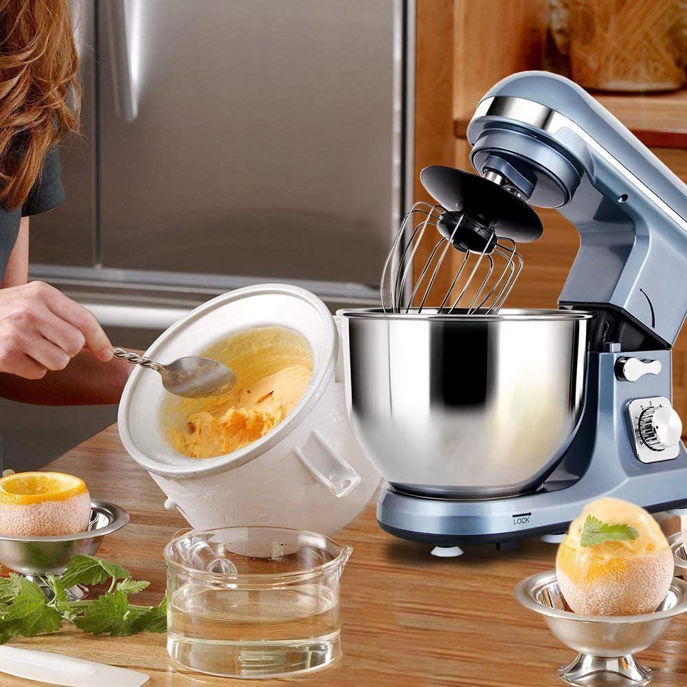Silent DC Motor Dough Mixer, 500W Household Mixer, 4.3L Stainless Steel Bowl, Pure Copper Motor, Silent Blender
