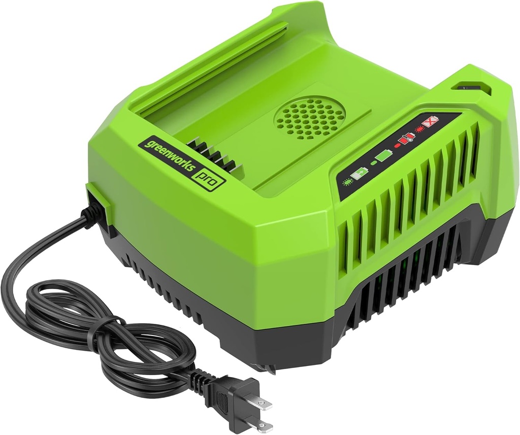 Greenworks PRO 80V Lithium Ion Single Port Rapid Battery Charger GCH8040