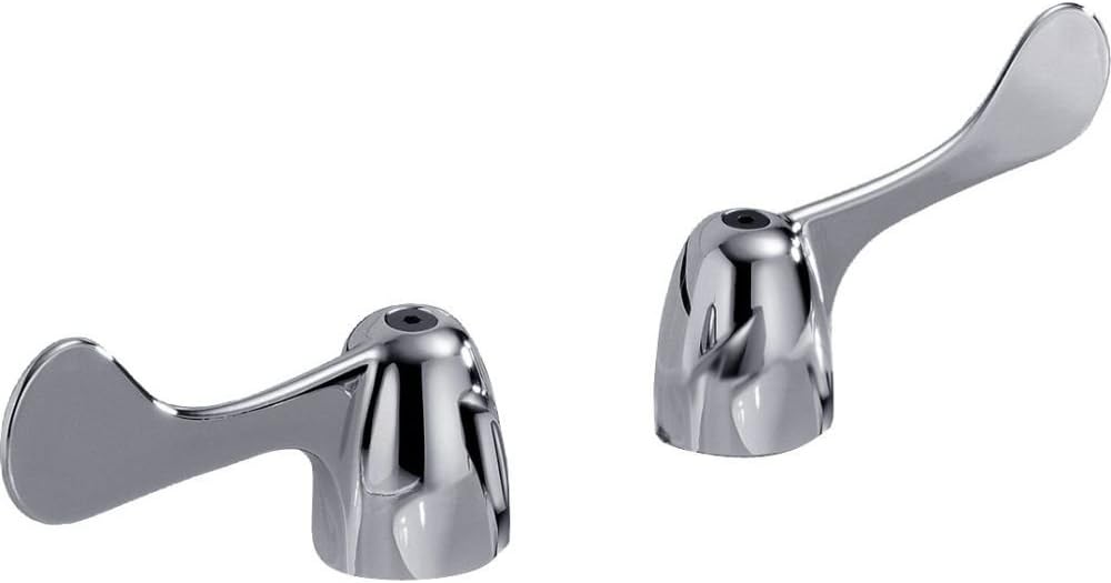 Delta Faucet RP12491 Two Wrist Blade Handles with Screws, Chrome