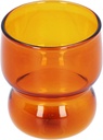 Glass Cups Vintage Glassware High Borosilicate Drinking Glasses Colored Glass Tumbler for Hot & Cold Beverages, Iced Coffee, Beer, Water, Soda, Juice(Brown)