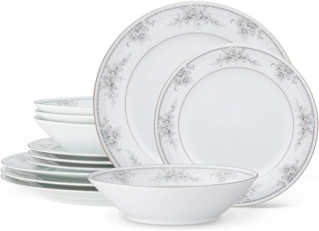 Noritake Sweet Leilani 12-Piece Dinnerware Set, Service for 4