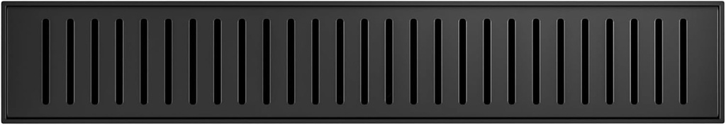 Swiss Madison Voltaire 18" Stainless Steel Linear Shower Drain in Matte Black