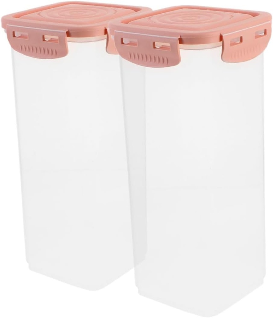 jojofuny 2pcs Airtight Bread Box and Yogurt Fermentation Cups Food Storage Containers for Spaghetti Cereal and Flour Kitchen Organization
