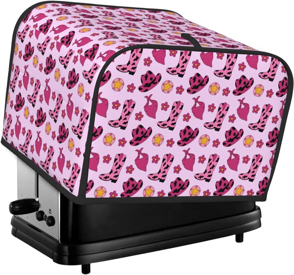Oven Cover Kitchen Bread Machine Protector,4 Slice Toaster Cover For Home,Fingerprint Coaster Cover,Kitchen Small Appliance,Retro Cowgirl