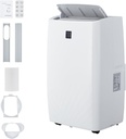 12000 BTU Portable Air Conditioner for 550 Sq.Ft - 3 in-1 AC Unit with Cooling, Dehumidifier & Fan Modes, Remote Control, Timer & Ultra-Quiet Operation for Home/Office