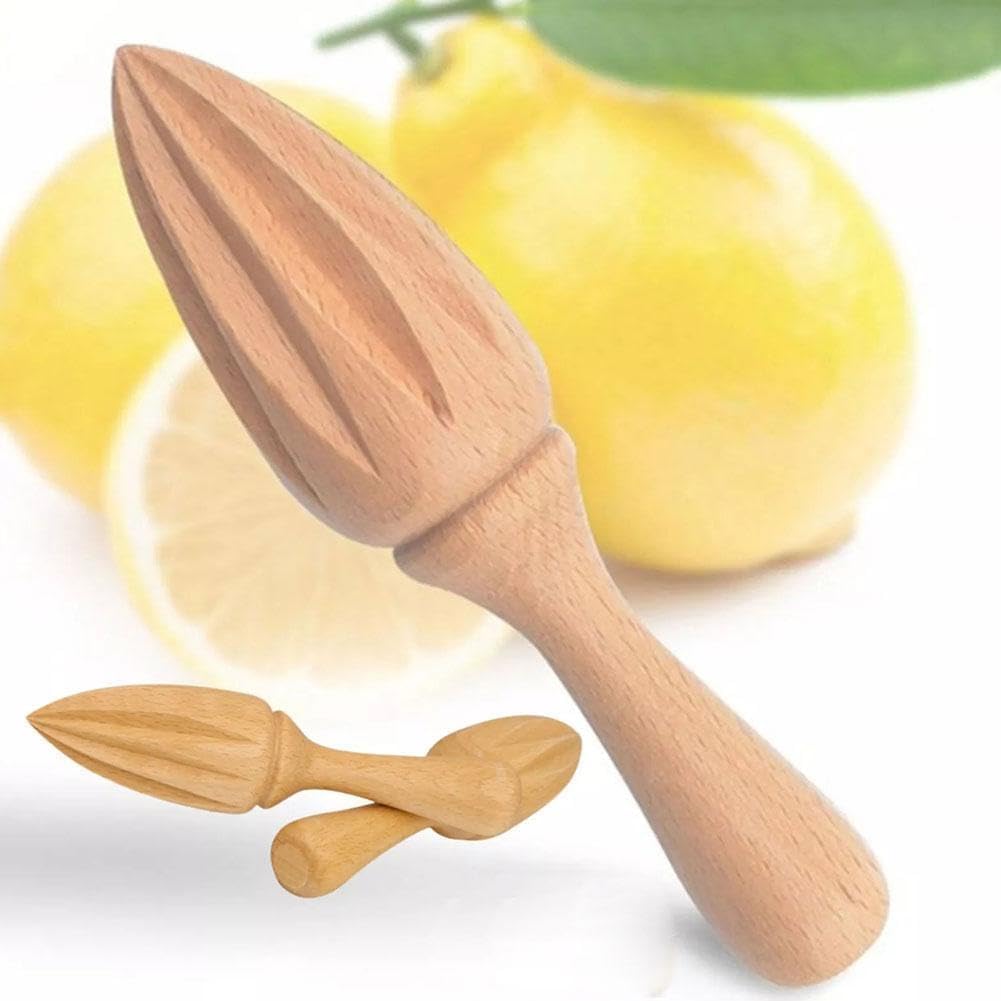 Wooden Citrus Juicer - Handheld Manual Lemon/Orange Reamer | Portable Fruit Squeezer Tool for Home, Cafe and Bar,Kitchen Utensils, Fruit and Vegetable Tools Bartender Accessories(16cm)
