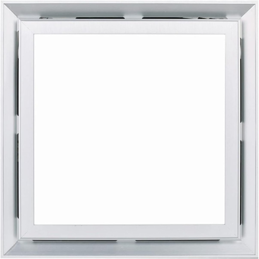 Ventilator Fan Integrated Ceiling Led Lighting Ventilating Fan, 2-in-1 Silent Exhaust Fan with Light, 30×30cm Ceiling Ventilating Fan for Bathroom Kitchen Household Ventilation Fans(Silver)